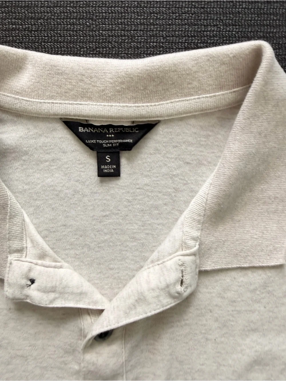 Banana Republic Men’s Light Cream Polo